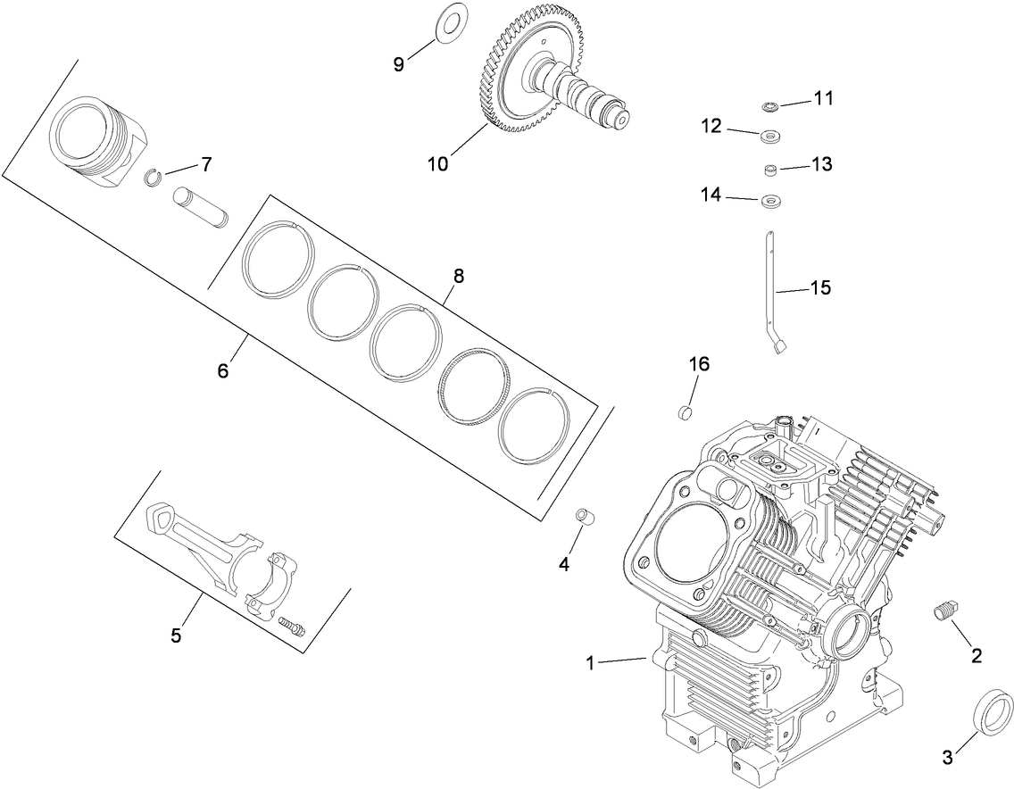 Crankcase Assembly Kohler CH23S-76549