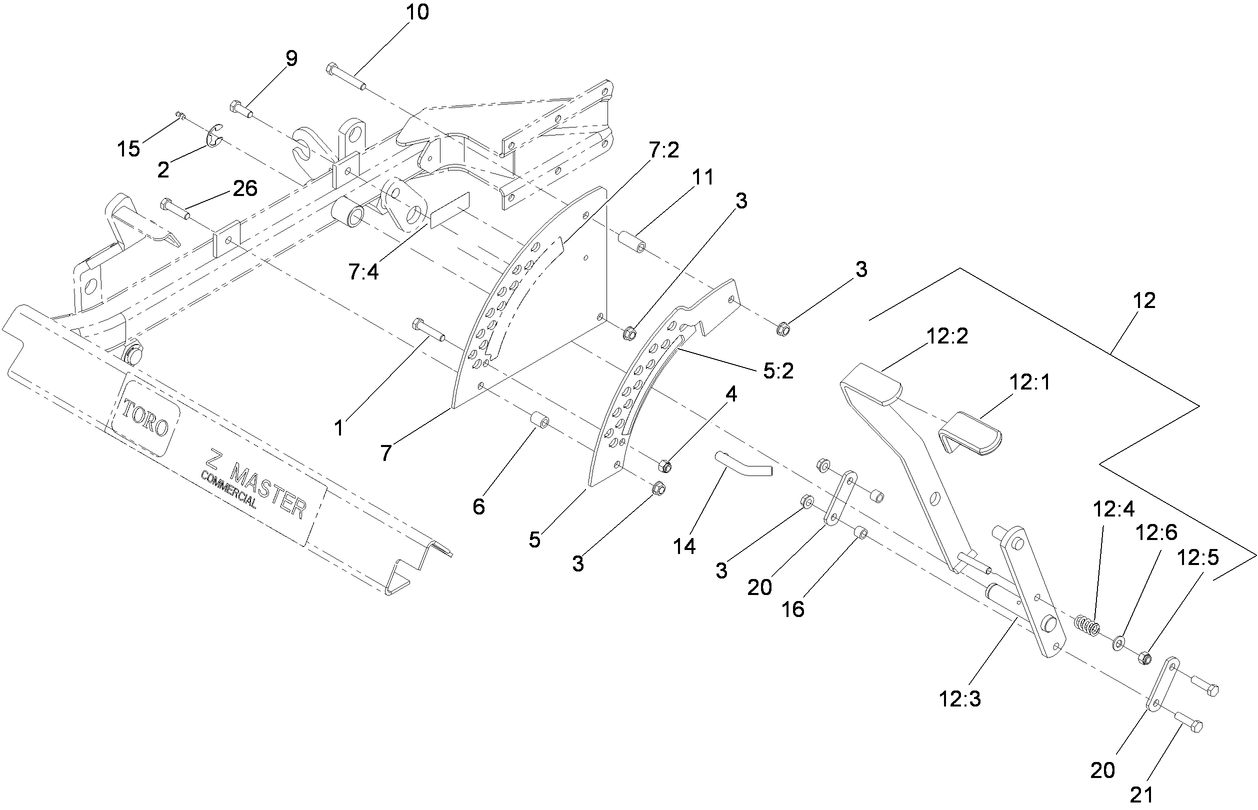 Deck Lift Handle Assembly