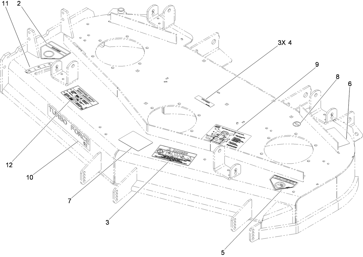 Deck Decal Assembly No. 119-4211