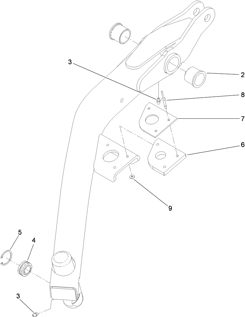 Left Hand Lift Arm Assembly No. 117-0806