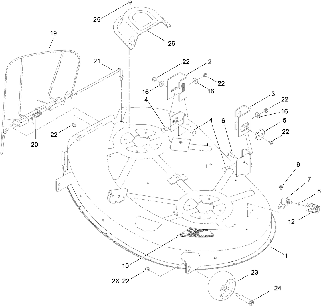 42 Inch Deck Assembly