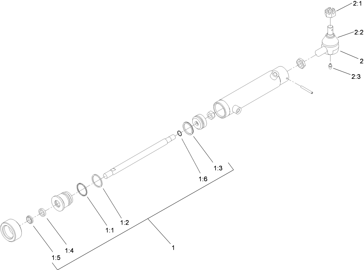 Hydraulic Cylinder Assembly No. 115-8014