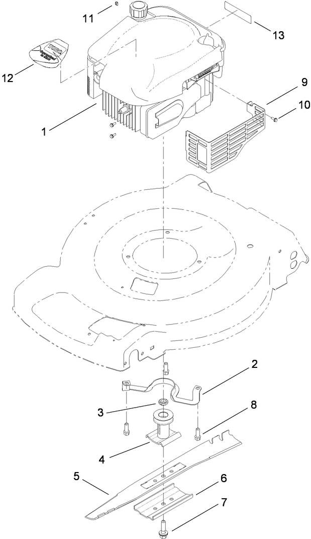Engine and Blade Assembly