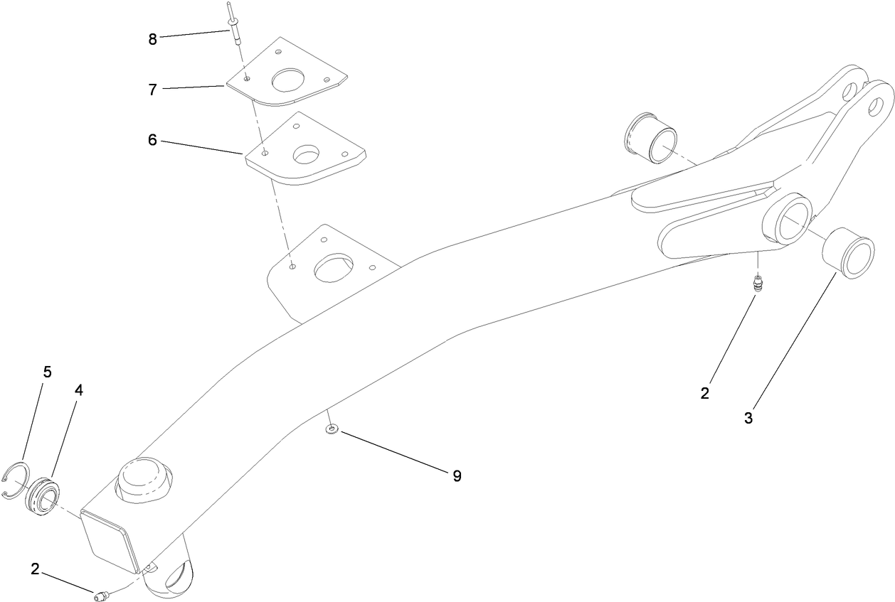 Right Hand Lift Arm Assembly No. 117-0800