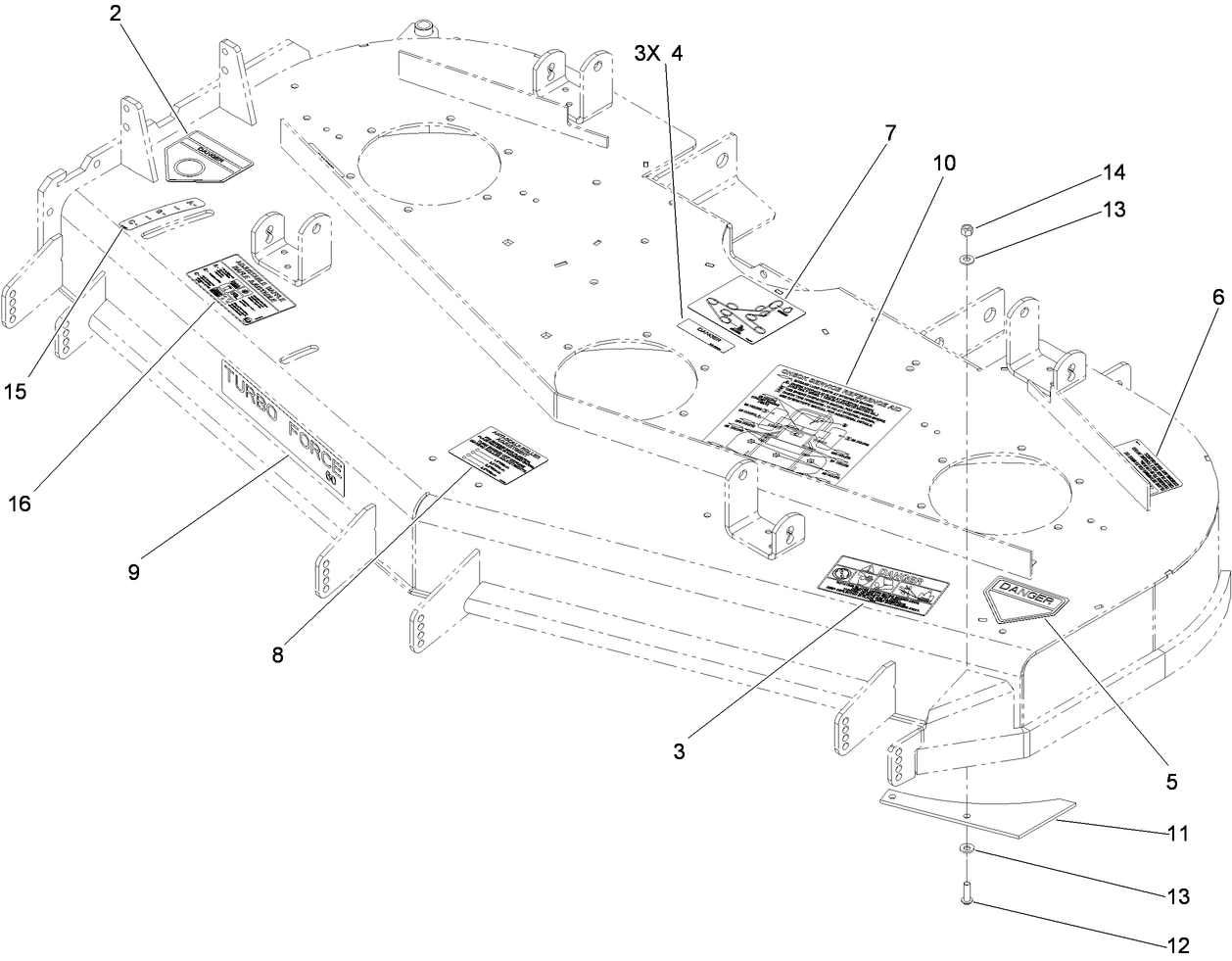 Deck Decal Assembly No. 119-4202