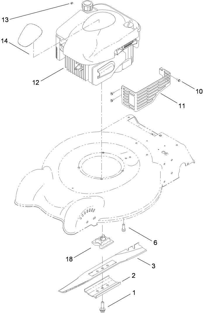 Engine and Blade Assembly