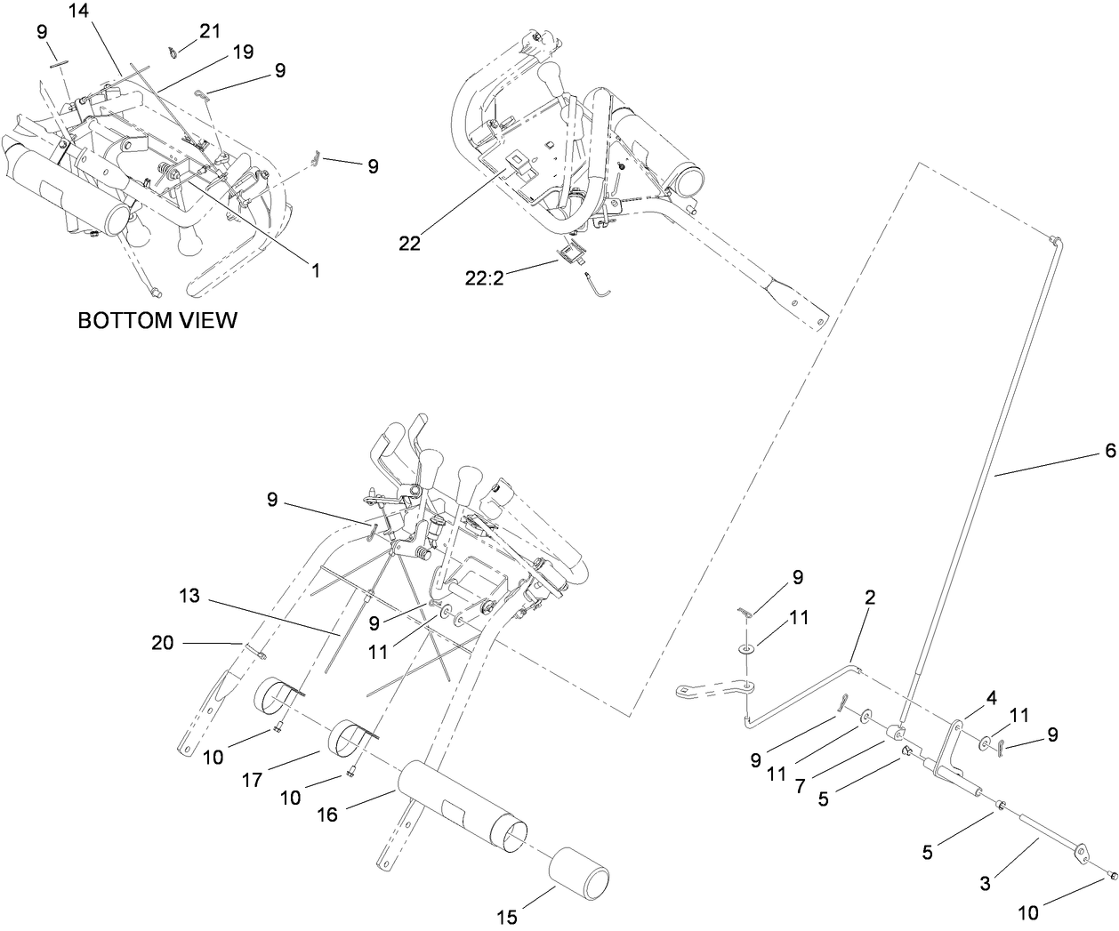 Cable and Steering Control Assembly