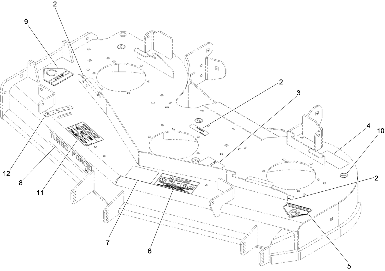 Deck Decal Assembly No. 114-5810