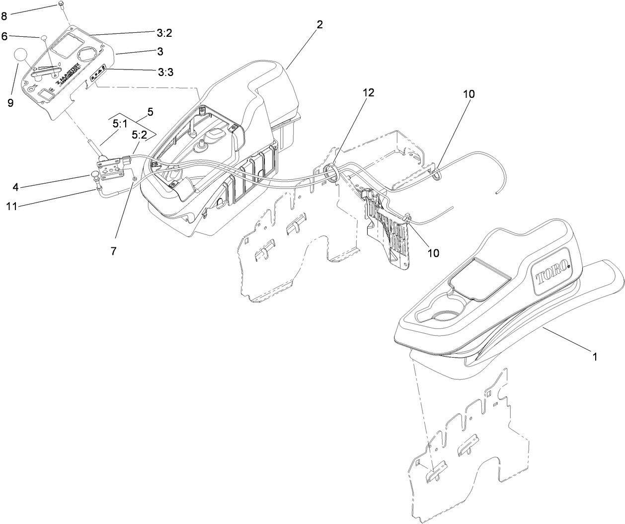Fender, Console and Control Assembly