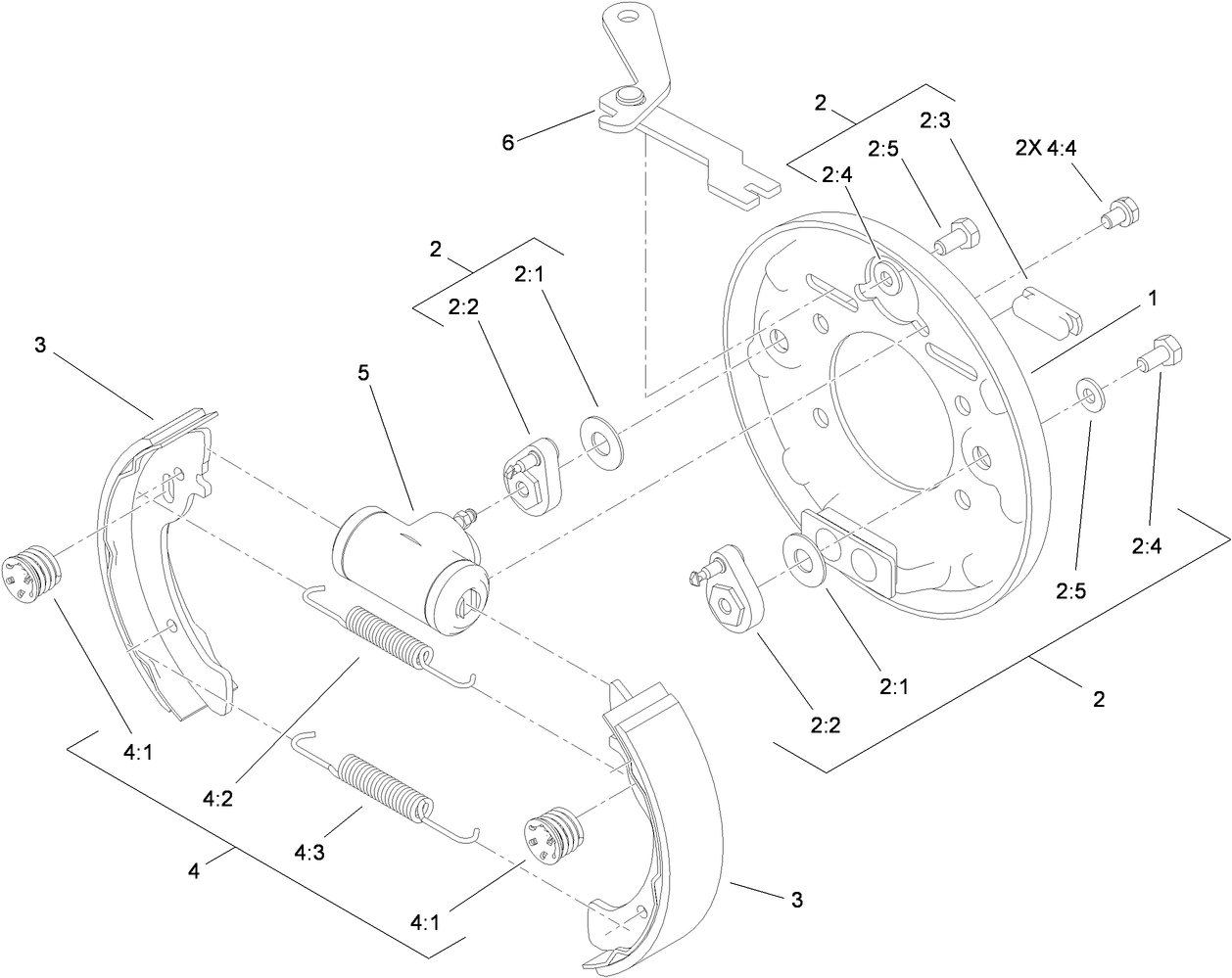 RH Rear Brake Assembly No. 114-8331