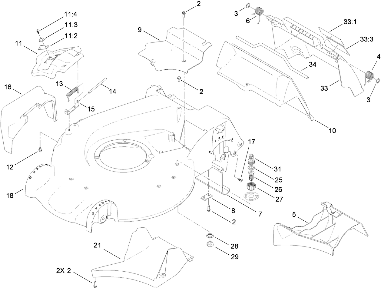 Housing and Rear Door Assembly