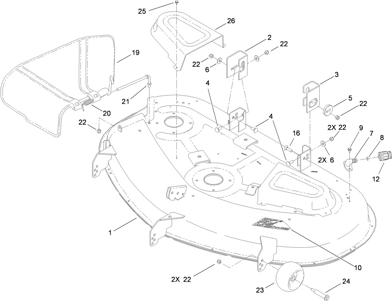 50 Inch Deck Assembly
