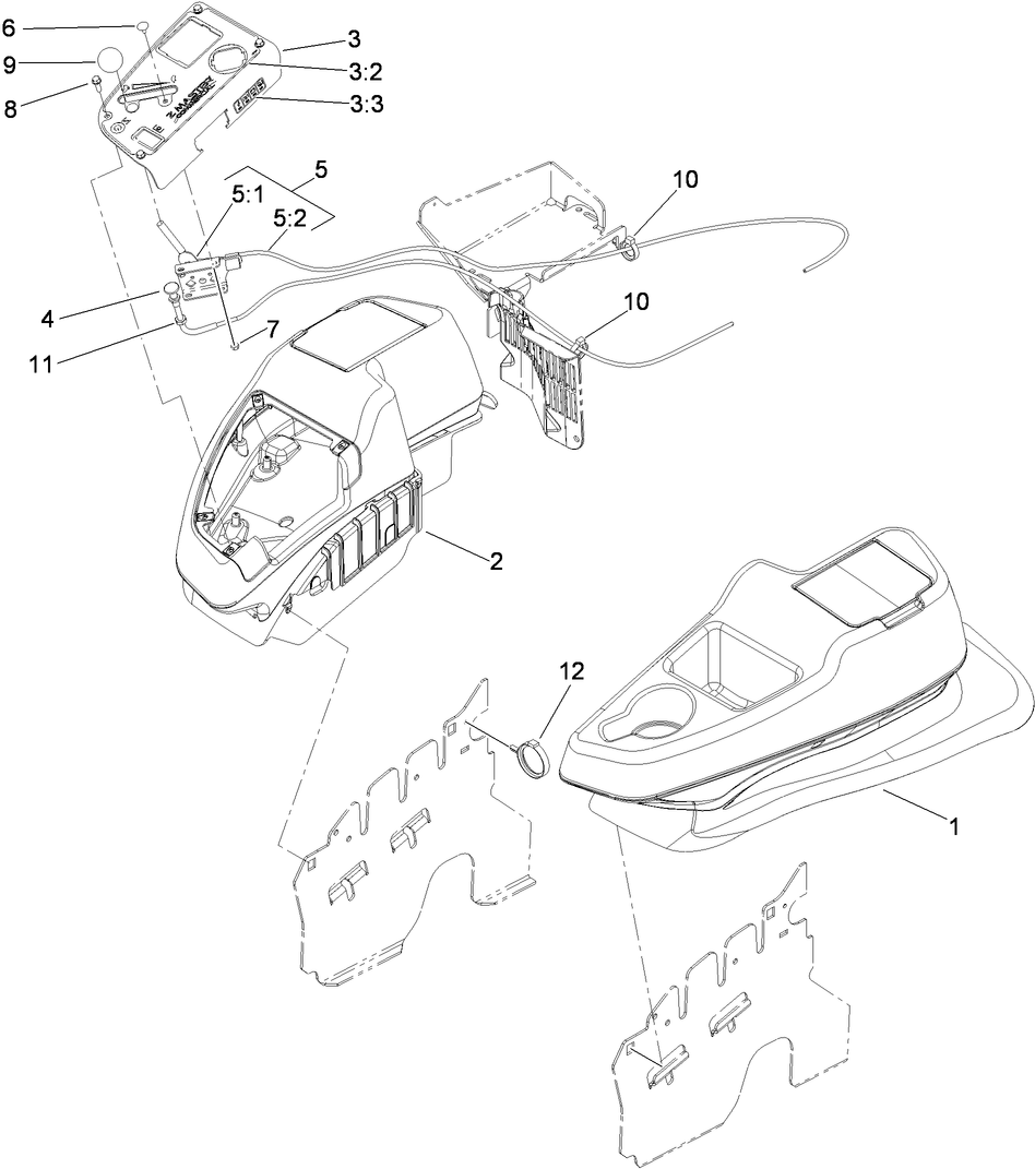 Fender, Console and Control Assembly