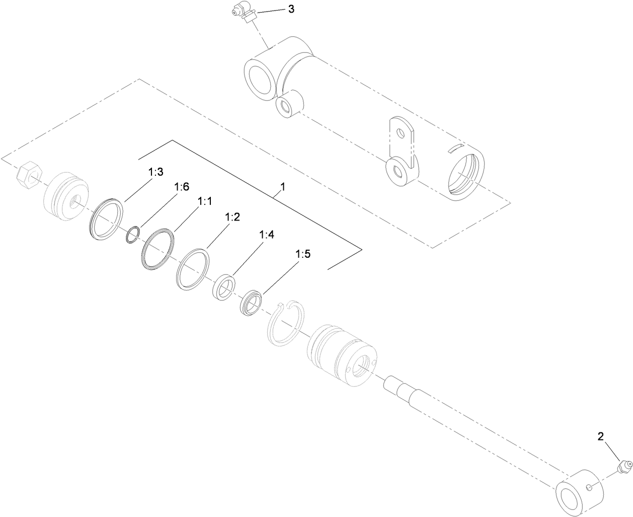 Hydraulic Cylinder Assembly No. 110-9033