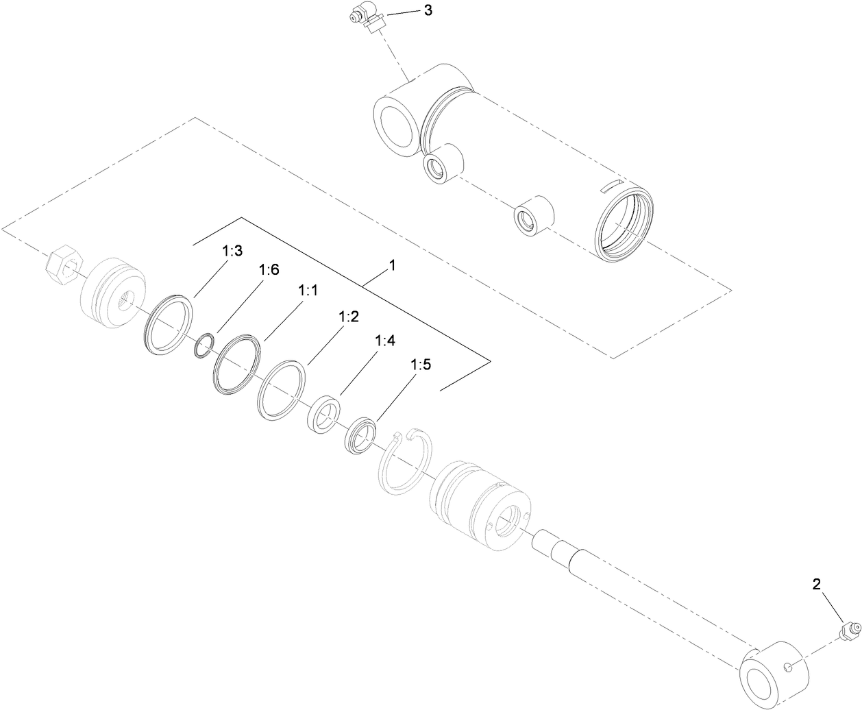 Hydraulic Cylinder Assembly No. 110-9034