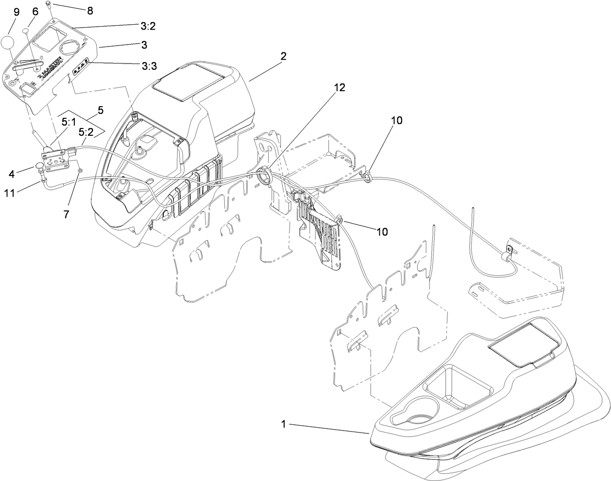 Fender, Console and Control Assembly