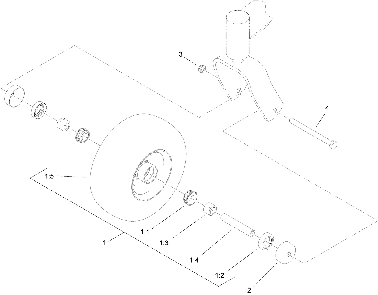 Wheel and Bearing Assembly No. 112-3810