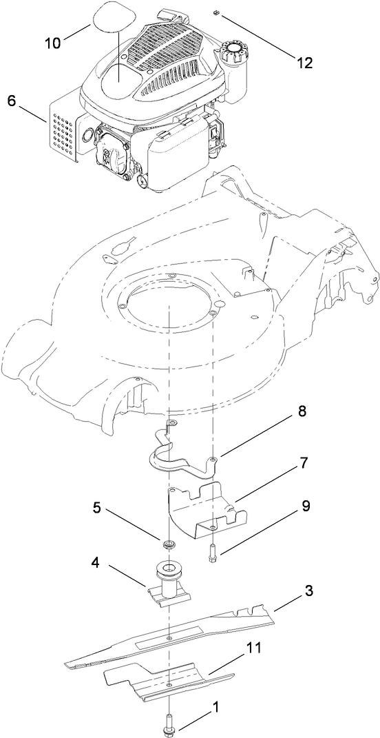 Engine and Blade Assembly