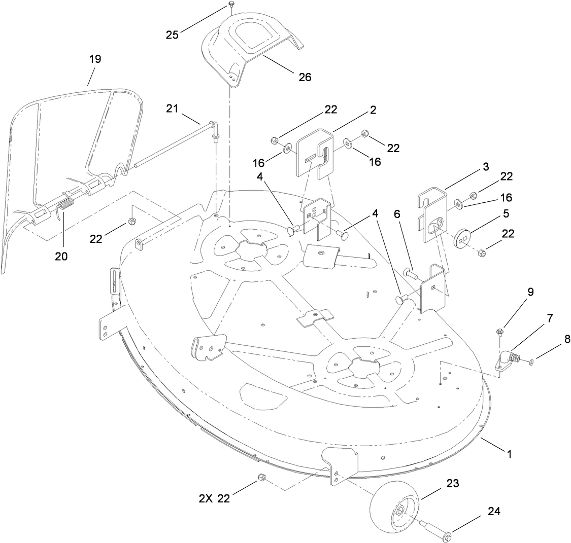 42 Inch Deck Assembly