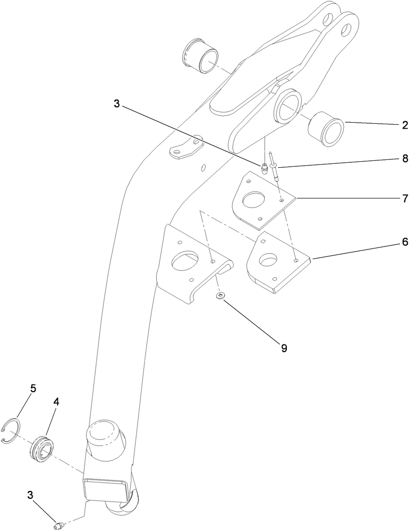 Left Hand Lift Arm Assembly No. 117-0806