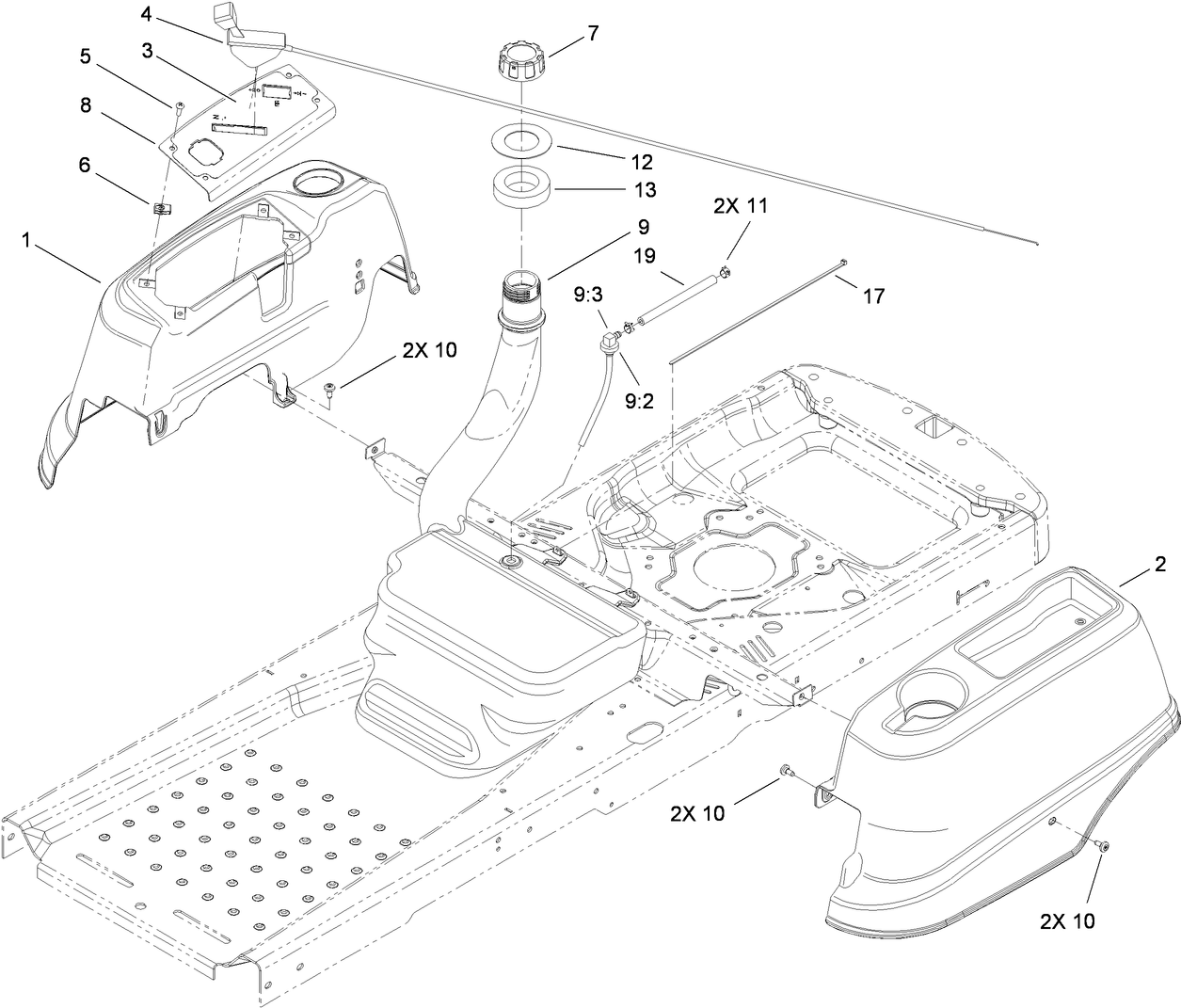 Fuel Delivery and Body Styling Assembly