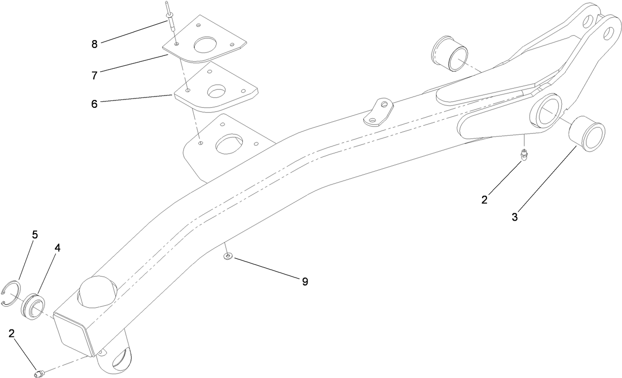 Right Hand Lift Arm Assembly No. 117-0800