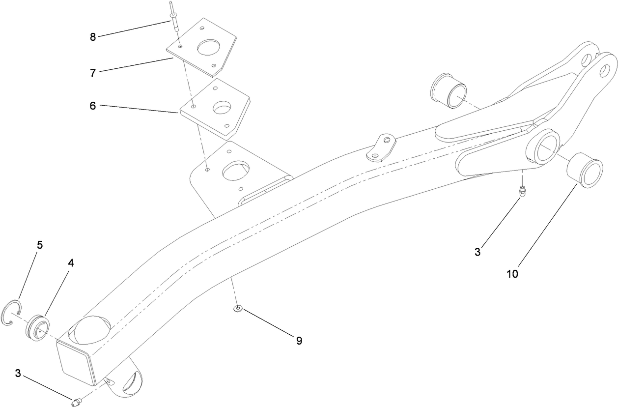 RH Lift Arm Assembly No. 108-1947