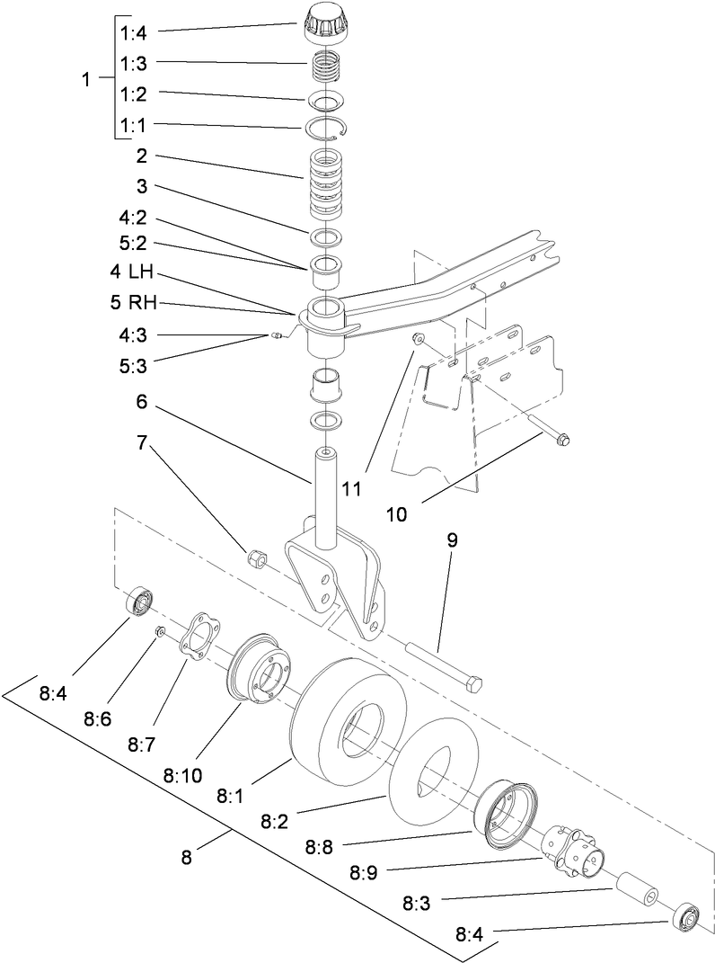 Caster Arm Assembly