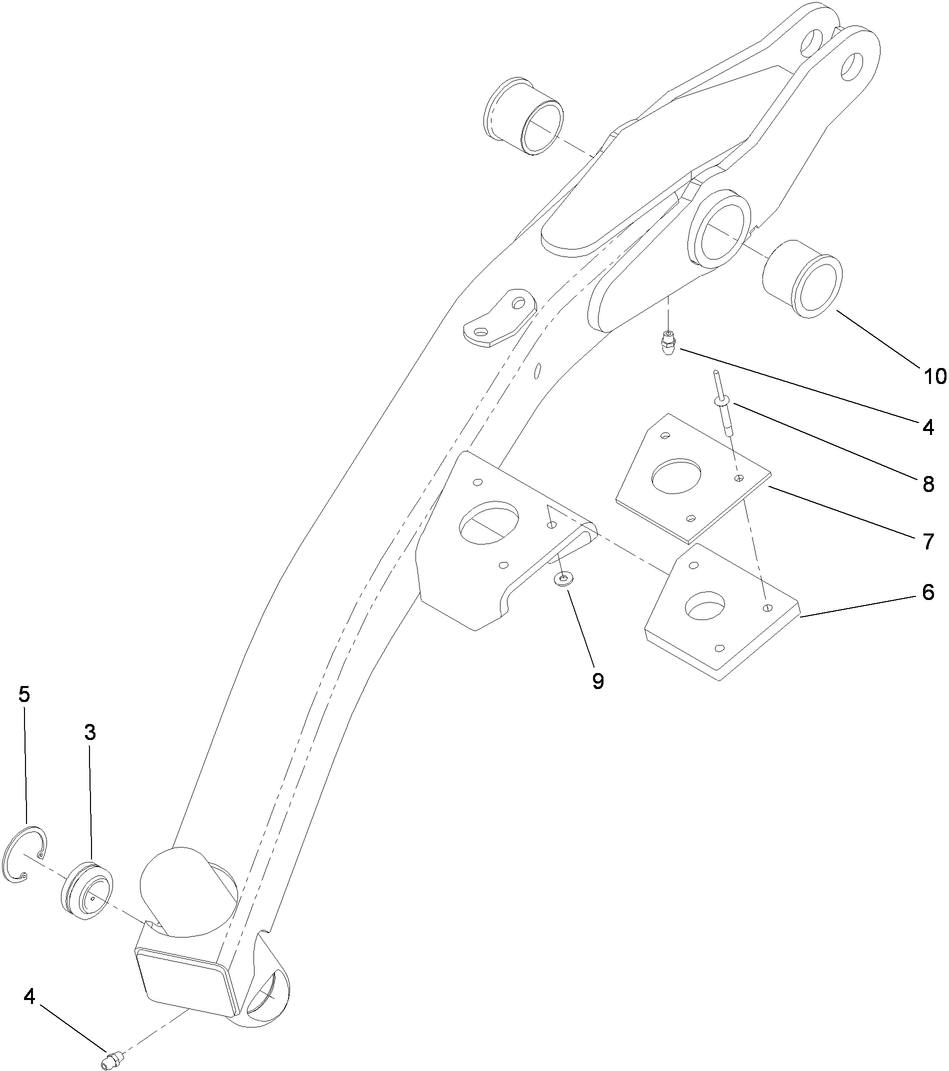 LH Lift Arm Assembly No. 108-1948