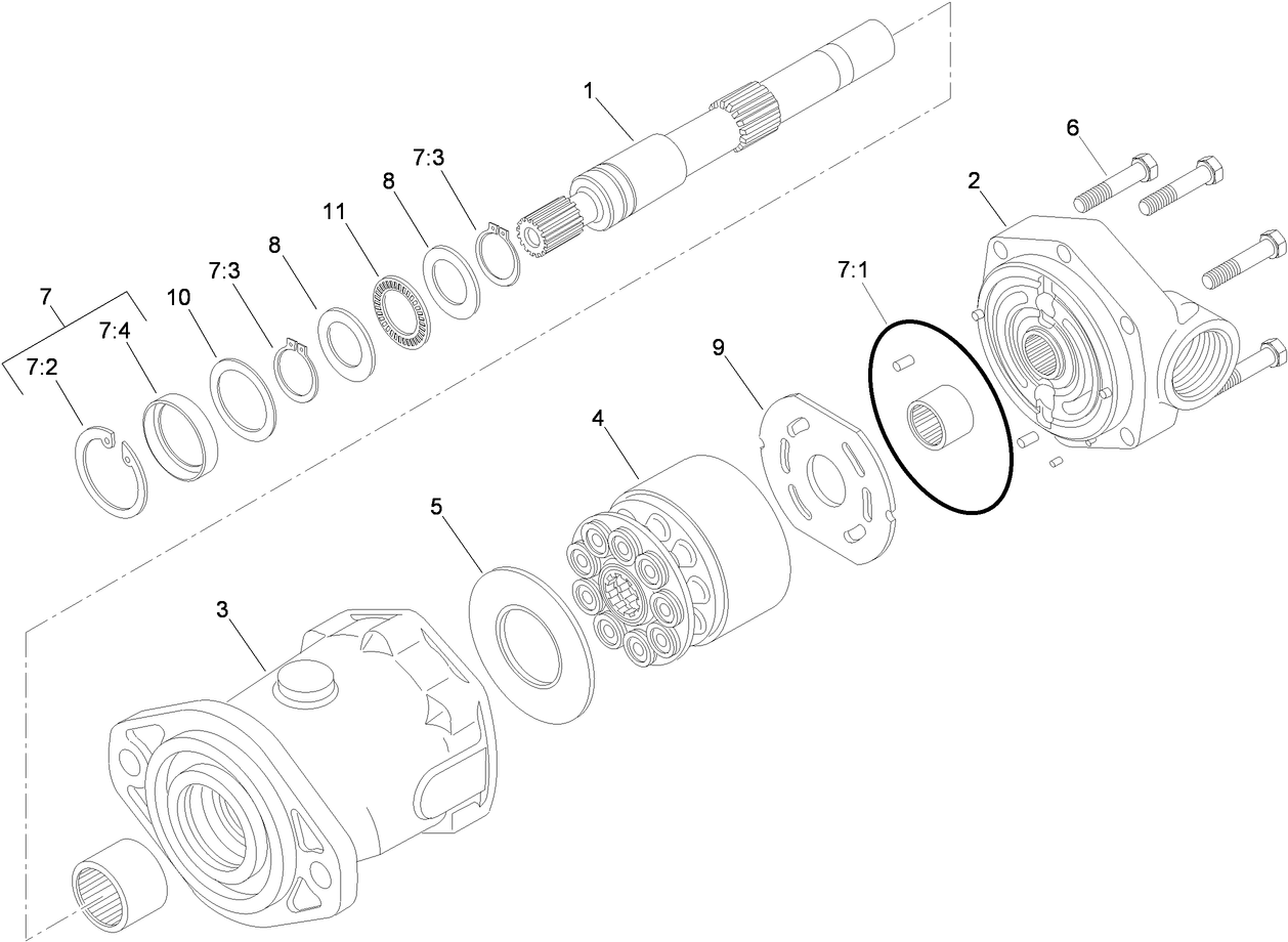 Hydraulic Motor Assembly No. 114-4849