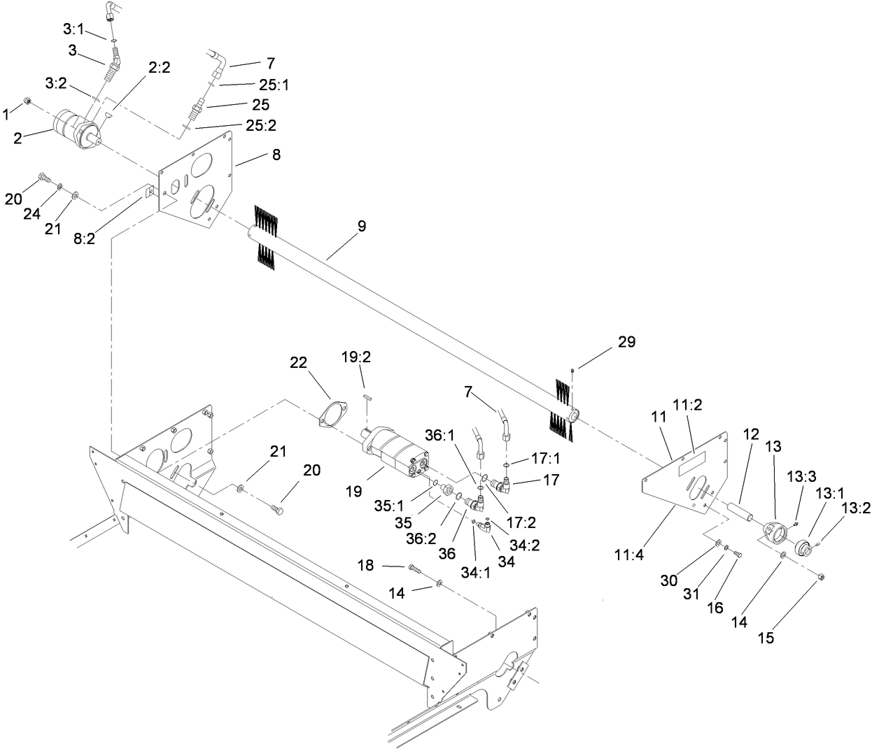 Brush and Motor Assembly