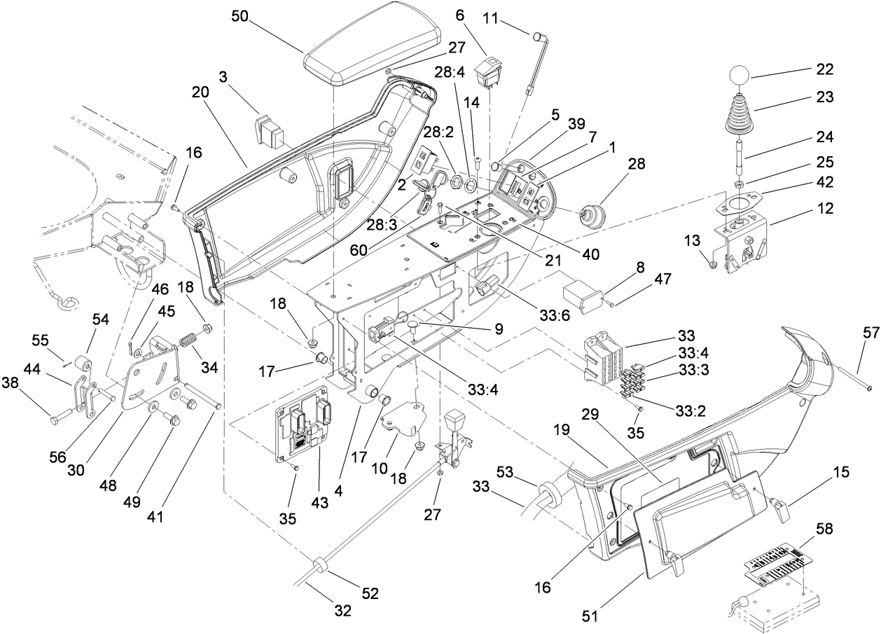 Console and Control Arm Assembly