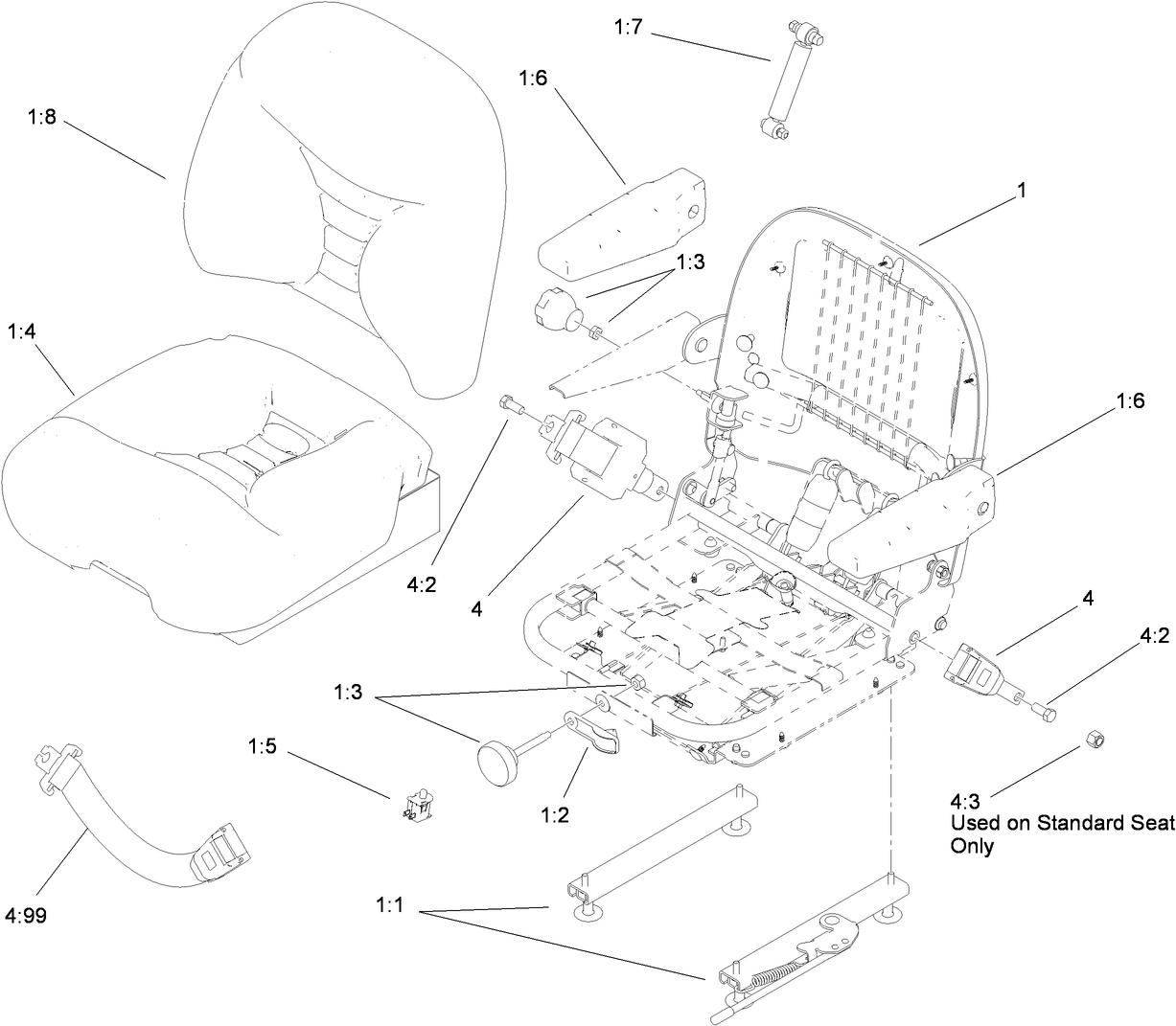 Deluxe Seat Assembly No. 110-0838