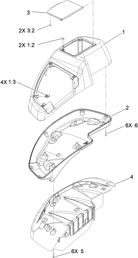 RH Console Assembly No. 115-7400