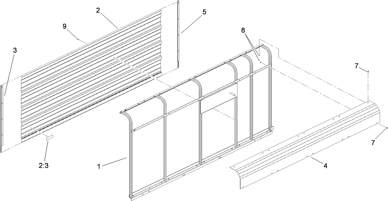 Left Hand Sidewall Assembly