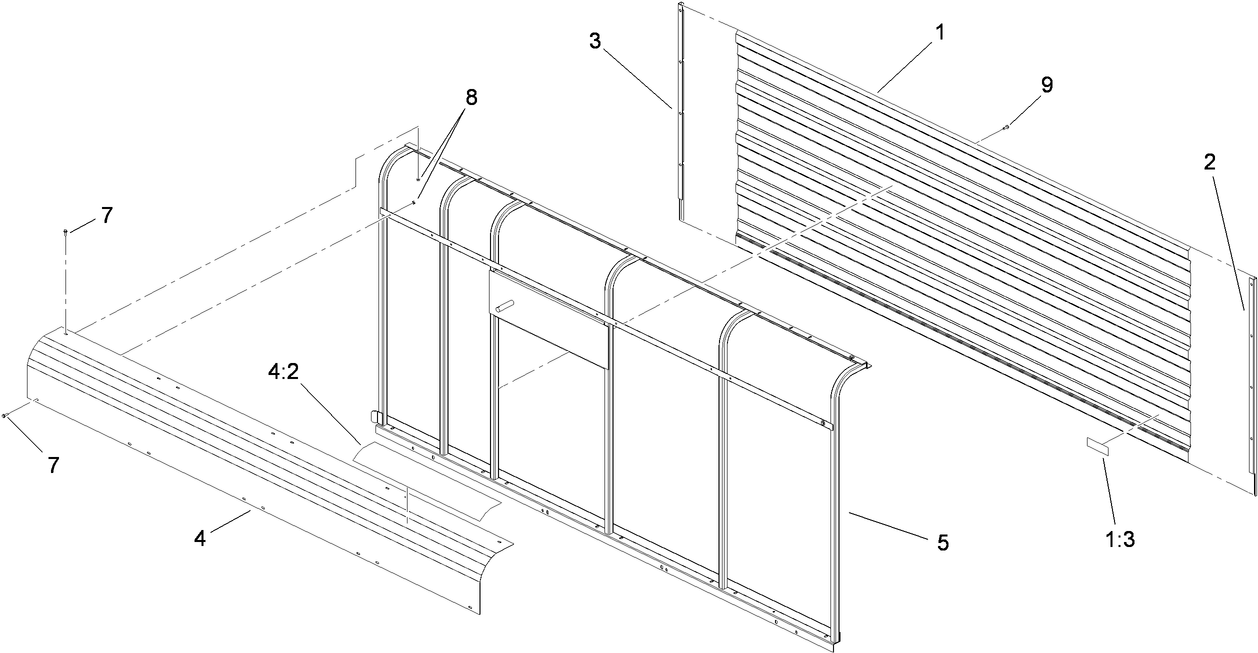 Right Hand Sidewall Assembly