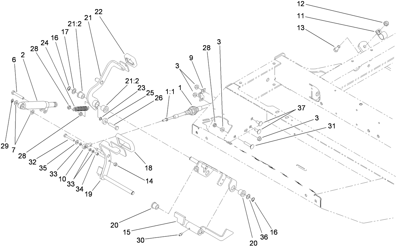 Traction Pedal Assembly