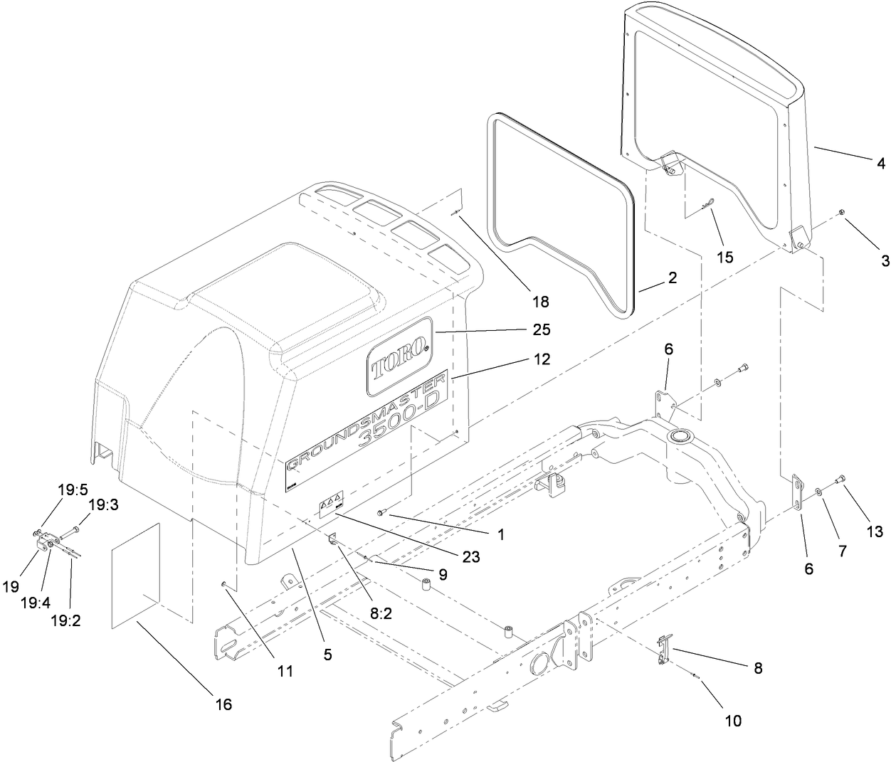 Hood and Screen Assembly