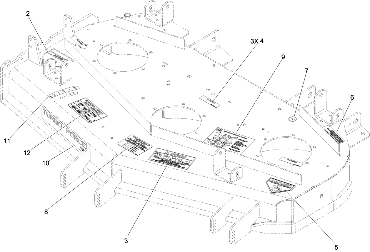 Deck Decal Asembly No. 119-4208