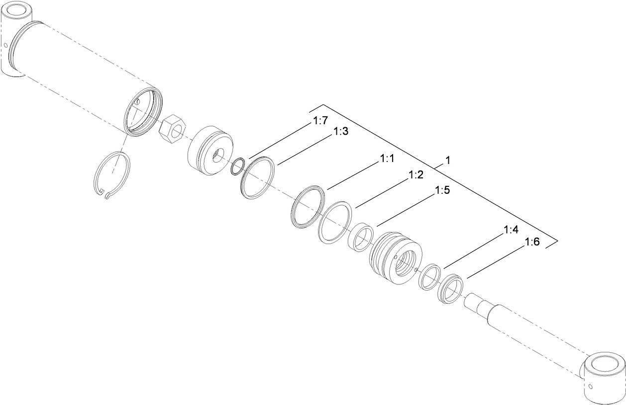 Hydraulic Cylinder Assembly No. 114-4830