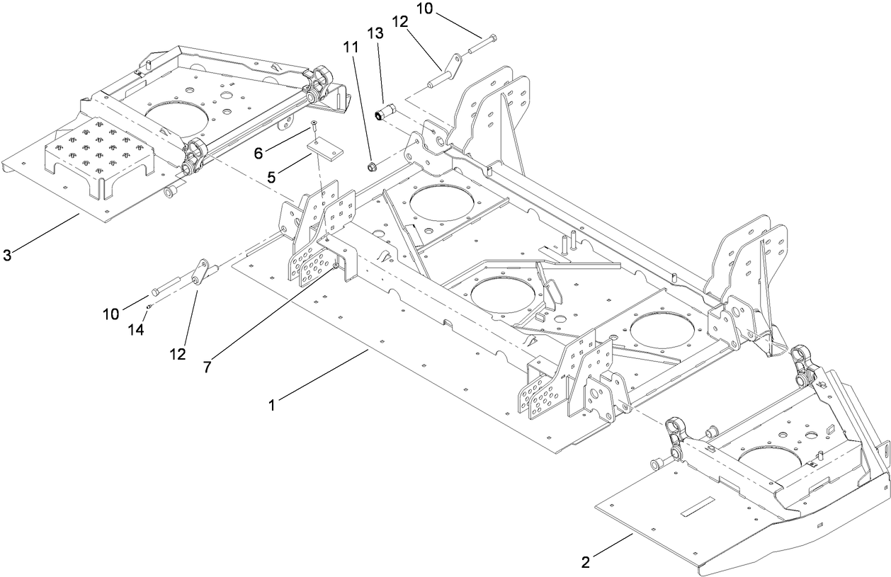 Center Deck and Winglet Assembly