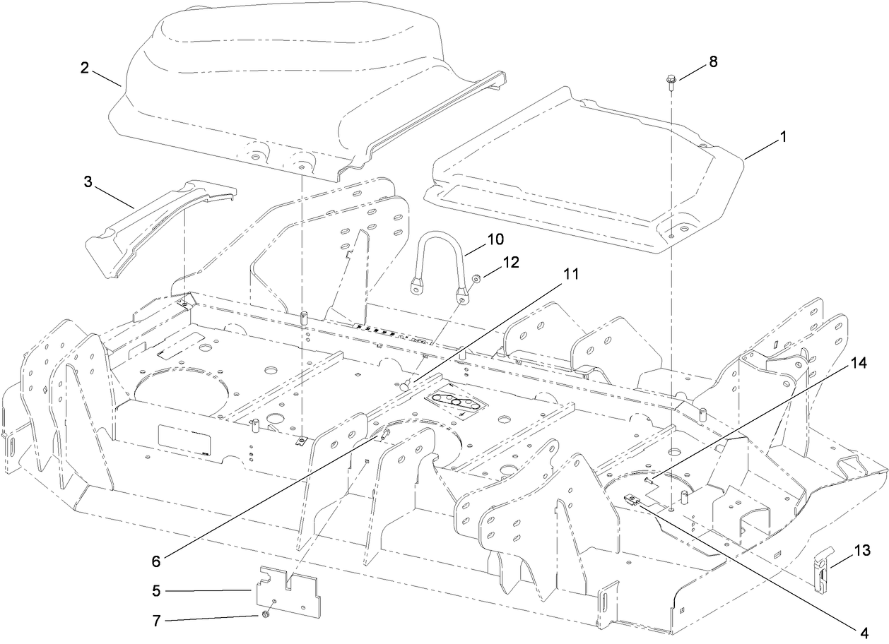 Right Deck Belt Cover Assembly