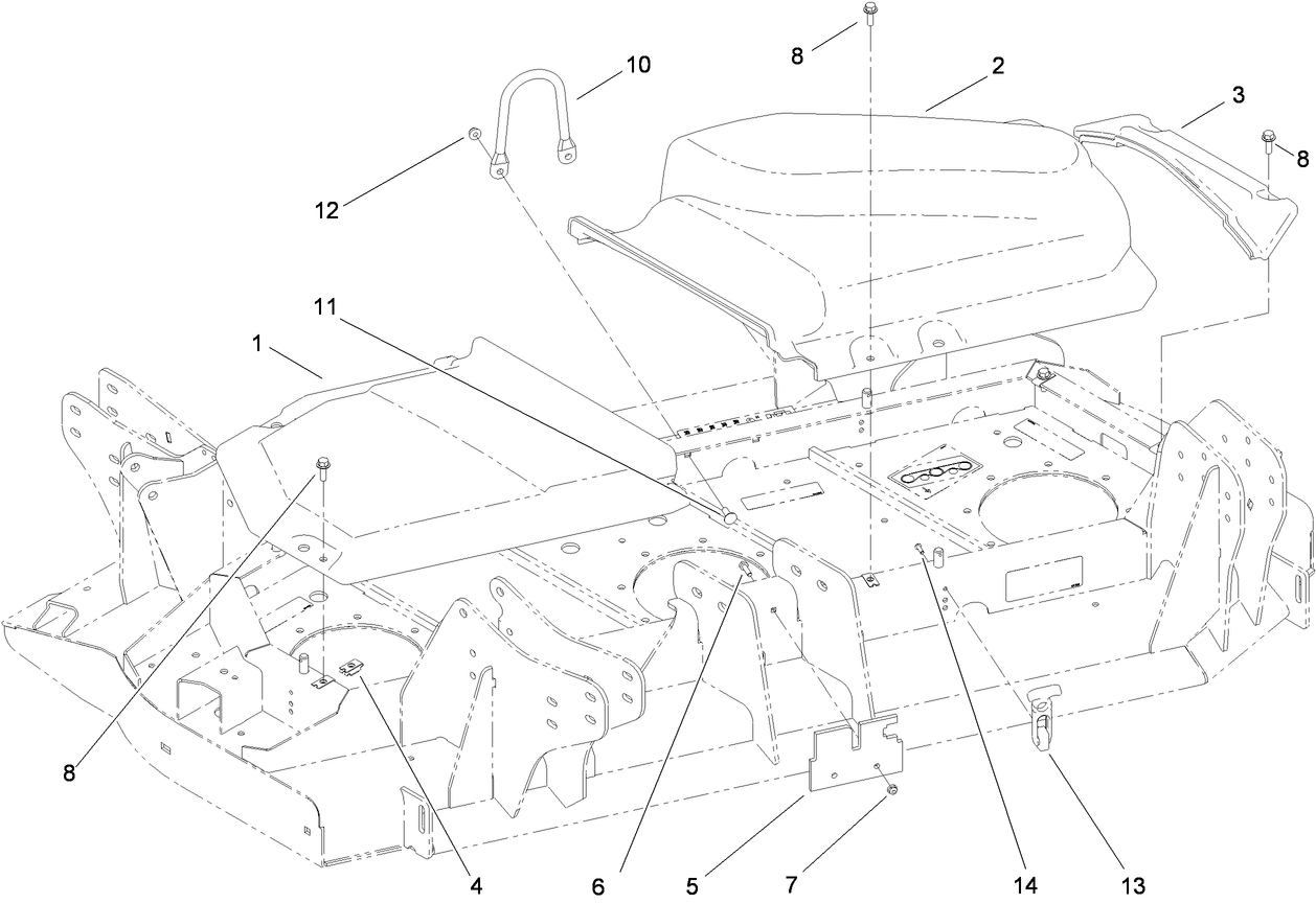 Left Deck Belt Cover Assembly