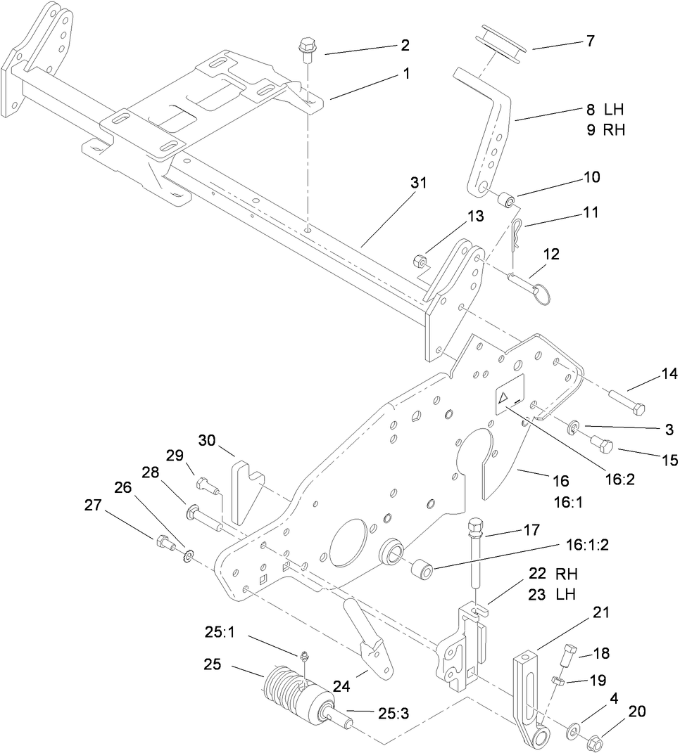 Engine Mount and Frame Assembly