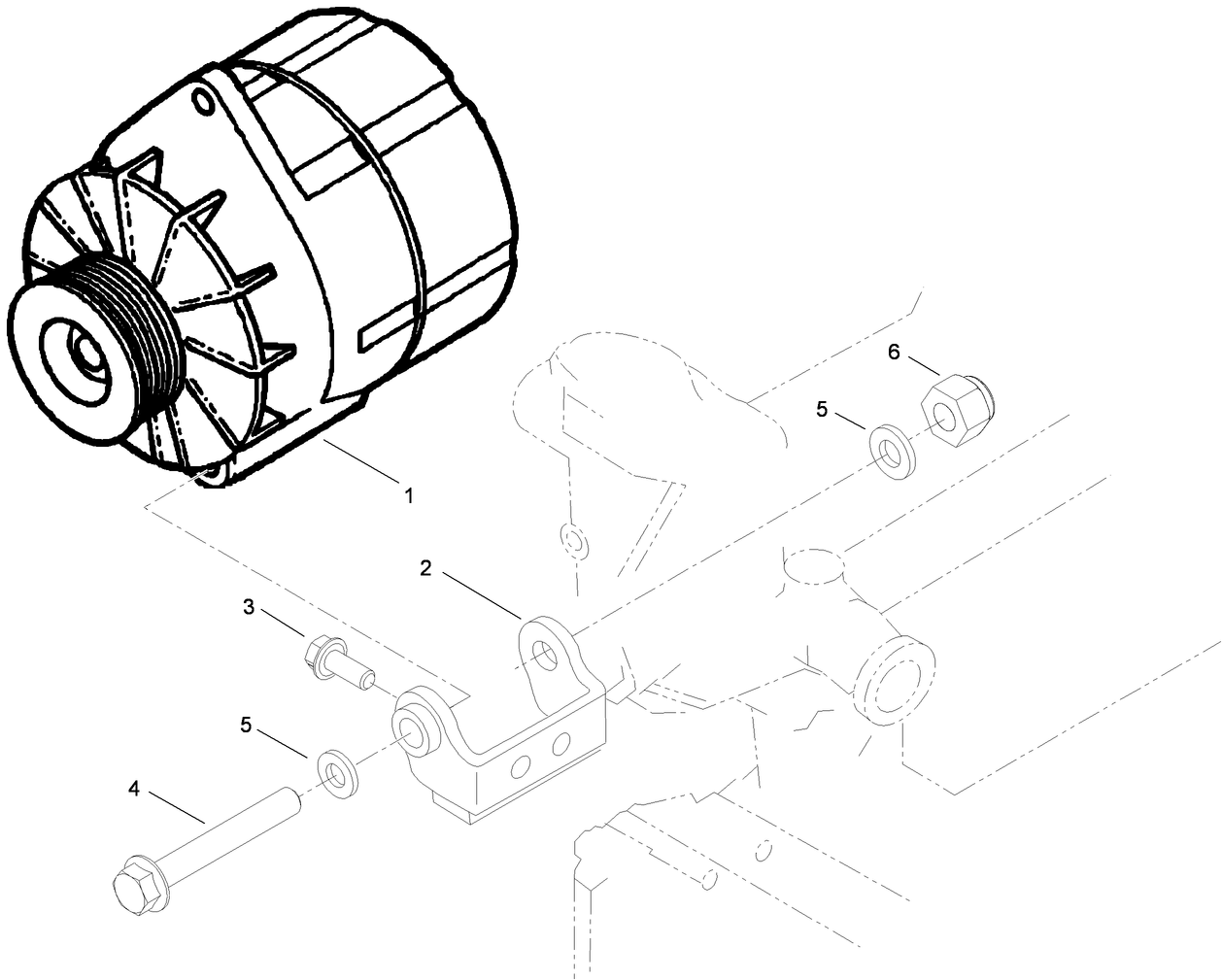 Engine Alternator Assembly