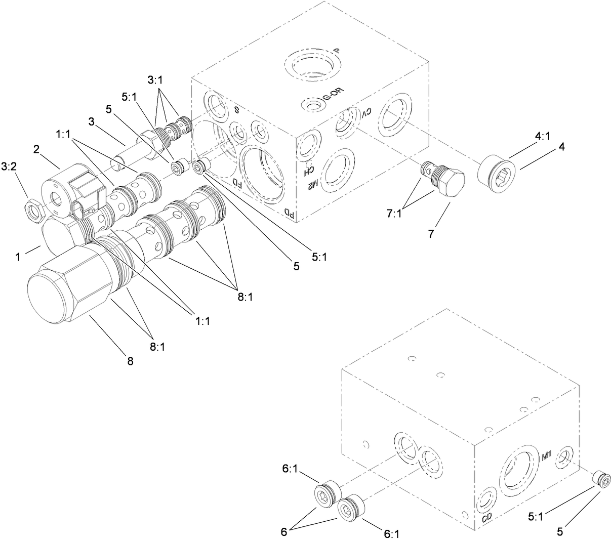Hydraulic Traction Manifold Assembly No. 110-6062