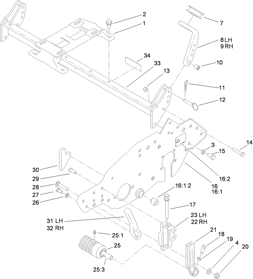 Engine Mount and Frame Assembly