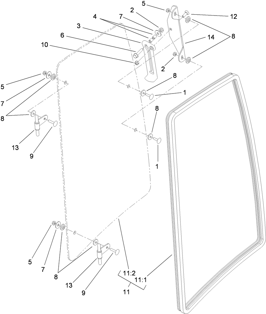 Left Window Assembly