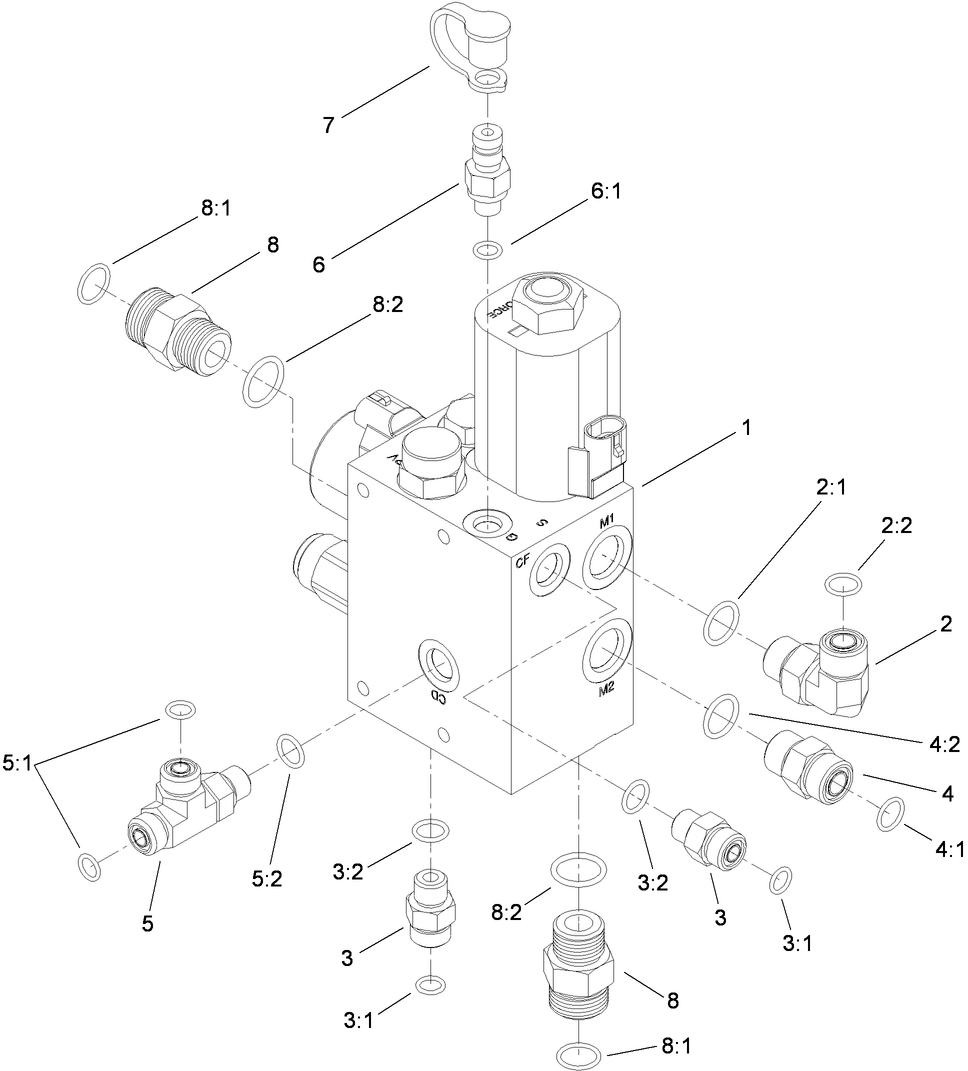 Steer/Fan Manifold Assembly