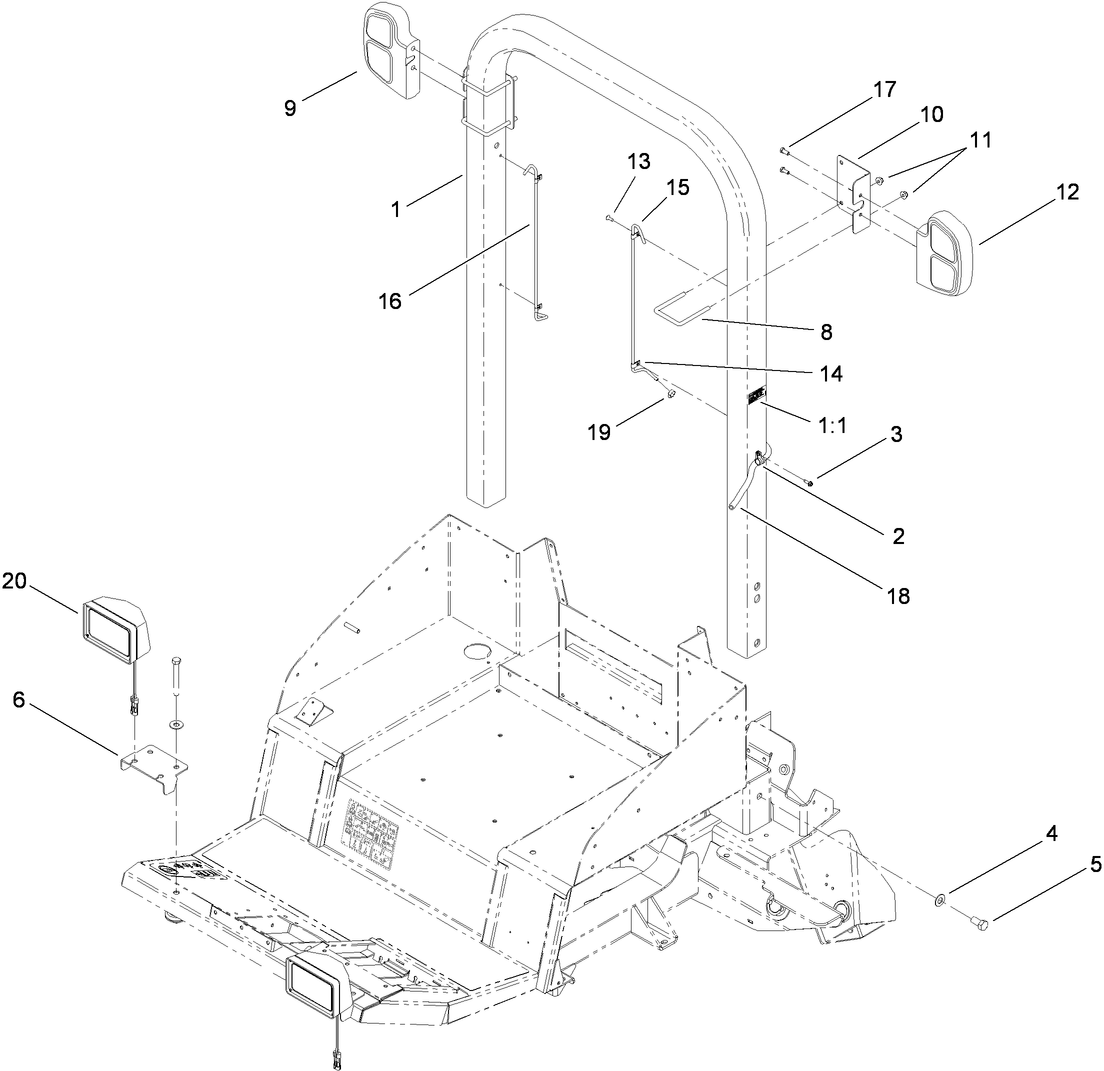Roll-Over Protection System and Light Assembly